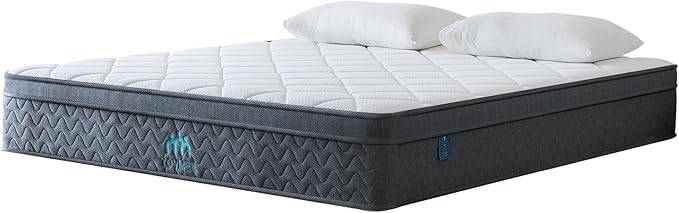 Twin Size Mattress 10 Inch,Twin Mattress in a Box for Cool Sleep Gel Memory Foam Hybrid Bed Mattresses Individual Pocket Springs,Soft&Breathable Comfort Support,Medium Firm Feel,Motion Isolation