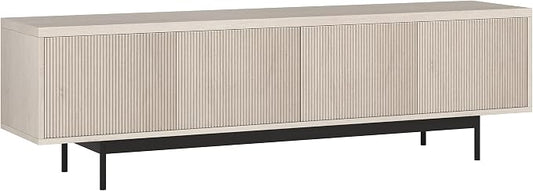 Henn&Hart Whitman, 70'' Rectangular TV Stand, Alder White by HennHart