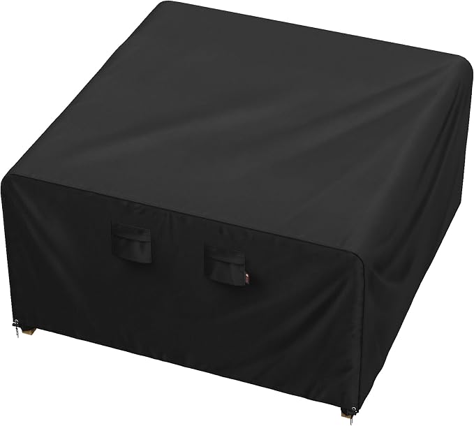 iBirdie Outdoor Patio Furniture Set Covers 54 x 54 inch fit 4 x 4 ft, 54, 52, 50 inch Wide, Waterproof Weatherproof Square Cover, Heavy Duty 600D for Outside Dining Table and Chairs by iBirdie