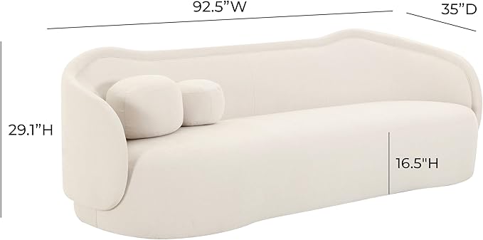 Tov Furniture Circe Textured Velvet Sofa