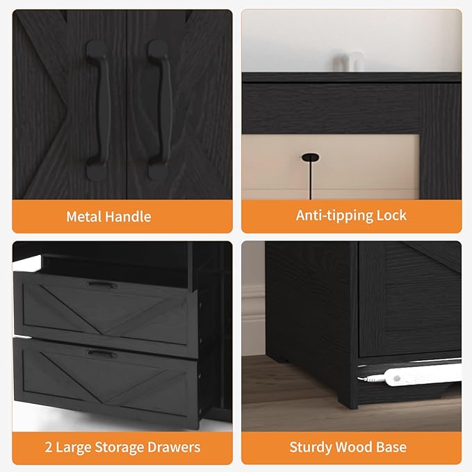 Armoire Wardrobe Closet, 72'' Wardrobe Cabinet with 2 Drawers & Mirror, 3 Doors Bedroom Clothes Closet with Hanging Rod & Built-in Light, Wooden Wardrobe Cabinet with Adjustable Shelf for Bedroom