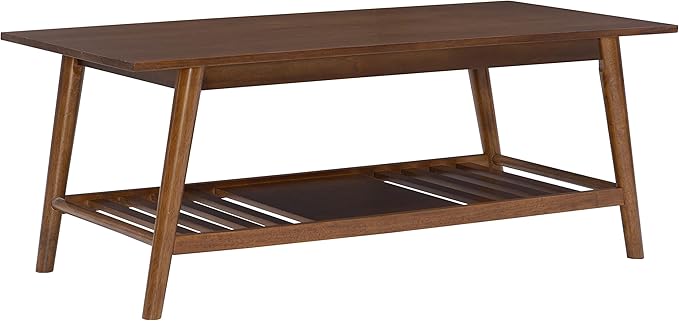 Linon Mid Century Walnut Melissa Coffee Table