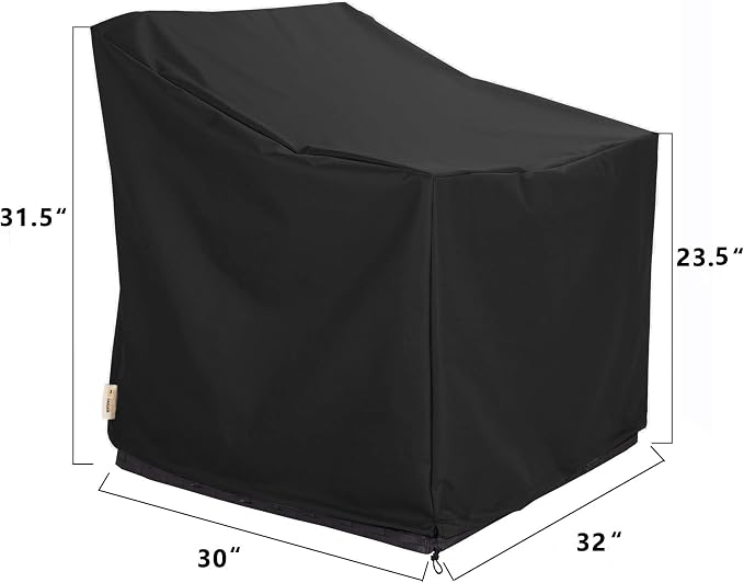 Patio Furniture Covers,Outdoor Furniture Cover Waterproof,Patio Furniture Set Covers for 4 Piece Outdoor Conversation Set,Patio Covers Set (Black) - Image 4