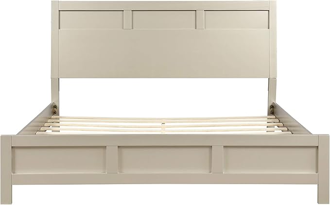 SOFTSEA 3-Piece Bedroom Sets Featuring Modern Style Platform Bed, Matching Nightstands and Dresser, Solid Wood Bedroom Furniture Set (King)