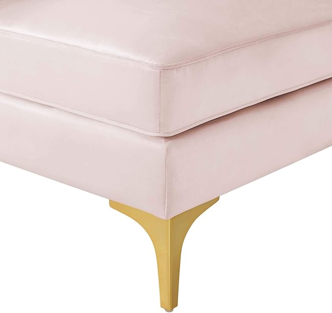 Modway EEI-4346-PNK Triumph Channel Tufted Performance Velvet Loveseat, Pink