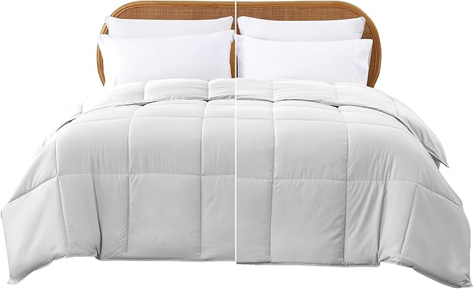 Modern Threads Down Alternative Reversible Comforter White/White California King