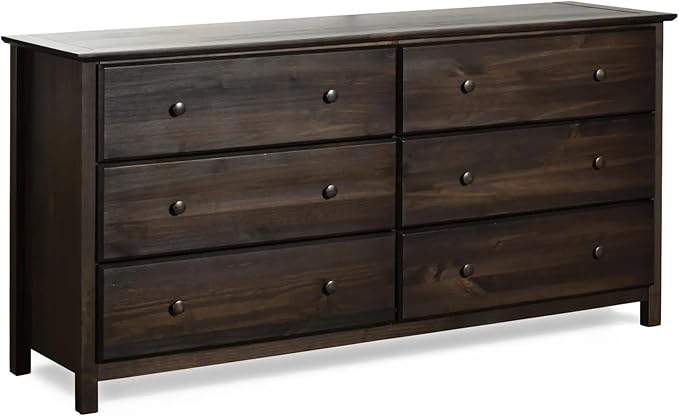 Grain Wood Furniture Shaker Solid Wood 5 Piece Bedroom Set in Expresso, Queen Bed