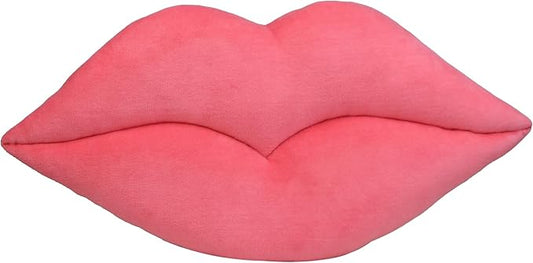 KINGROSE 3D Lip Throw Pillow Cute Decorative Pillows Soft Cushion for Sofa Couch Bed Home Decor Girls 11 x 18 Inches Pink