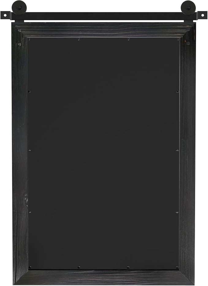 COGOOD Bathroom Mirrors for Over Sink - 42" x 29" Farmhouse Barn Door Mirror for Living Room, Entryway, Bedroom, Vanity Wall Decor Black - Image 8