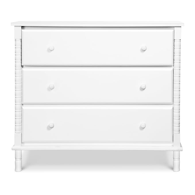 Davinci Jenny Lind Spindle 3-Drawer Dresser in White - Image 9