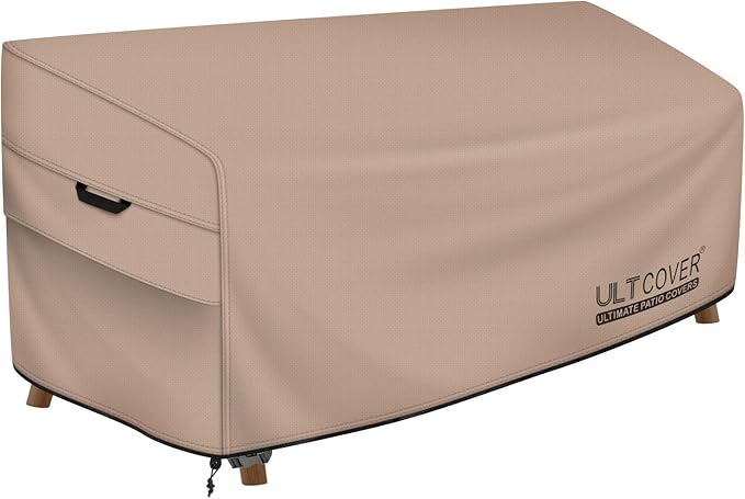 ULTCOVER Waterproof Outdoor Sofa Cover - Heavy Duty Patio Bench Covers 70W x 30D x 35H inch by ULTCOVER