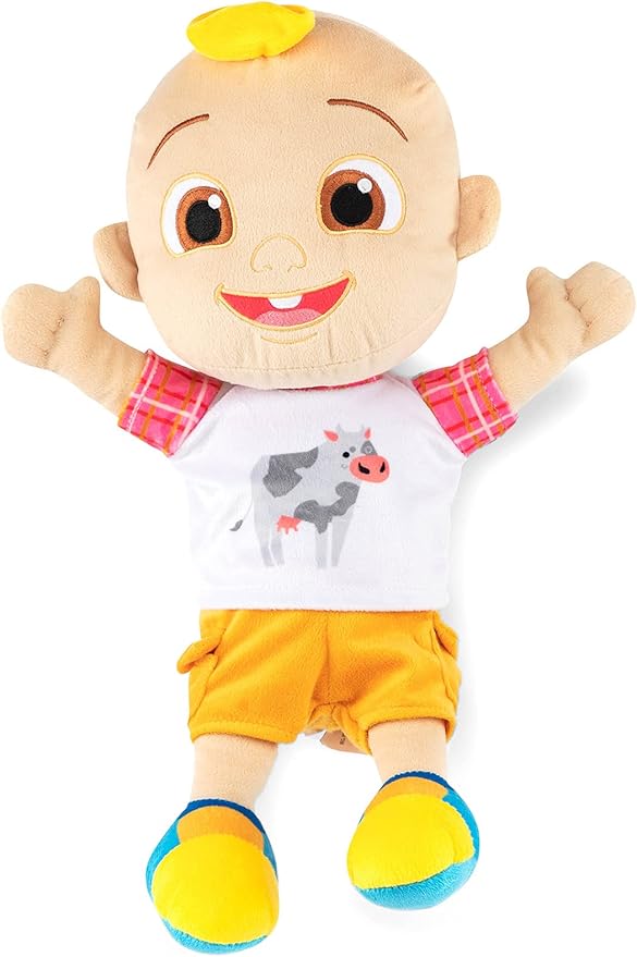Jay Franco CoComelon JJ Stuffed Pillow Buddy - Super Soft Polyester Microfiber, 17 inch (Official CoComelon Product)