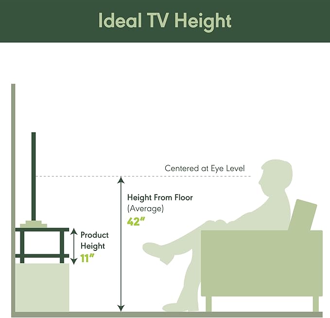 Furinno Turn-N-Tube No Tools 2-Tier Elevated TV Stand, Stainless Steel Tubes, White Oak/Chrome