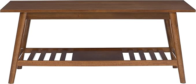 Linon Mid Century Walnut Melissa Coffee Table