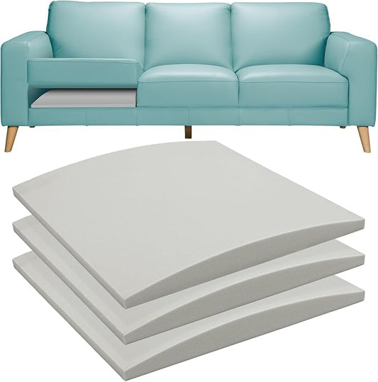 Couch Cushions Support for Sagging Seat -20"X 20"Curved Foam Sofa Cushion Support Board,Grey Couch Supporterfor Under The Cushions,Set of 3
