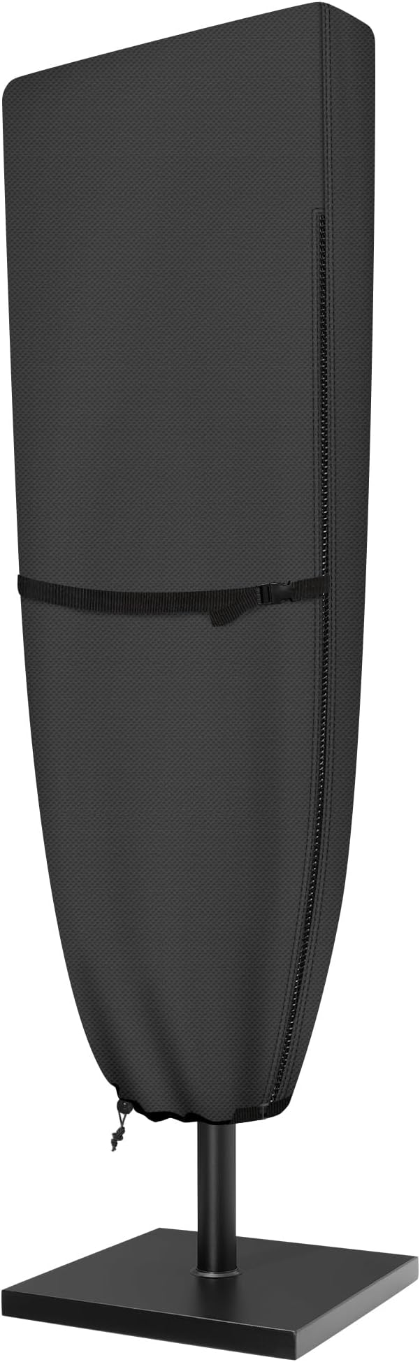 ULTCOVER Patio Parasol 600D Waterproof Outdoor Market Extra Large Umbrella Cover - Fits Double-Sided Umbrella 13-15 Feet, Black by ULTCOVER