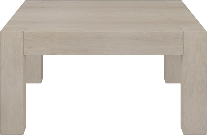 Henn&Hart Langston Coffee Table, 34" Wide, White