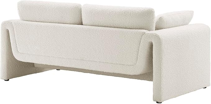 Modway EEI-6381-IVO Waverly Boucle Fabric Sofa, Ivory