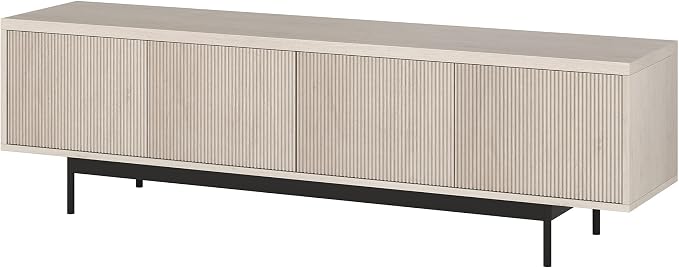Henn&Hart Whitman, 70'' Rectangular TV Stand, Alder White - Image 5