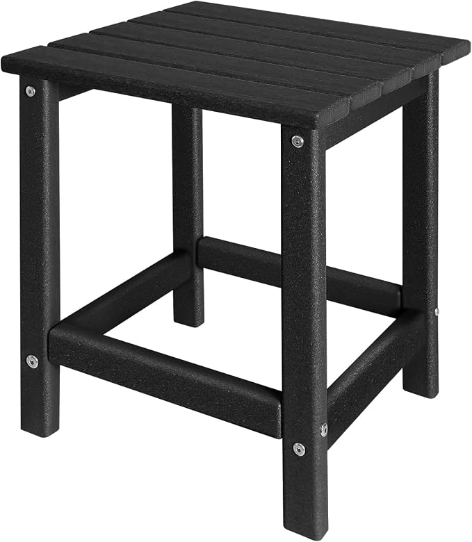 GARDENSTAR Outdoor Side Tables Adirondack, HDPE Small Table for Patio,Outside End Table for Porch, Deck, Pool, Weather Resistant/Easy Maintenance by GARDENSTAR