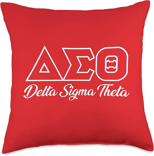Delta Sigma Theta Sorority Paraphernalia, Delta 1913 HBCU Throw Pillow