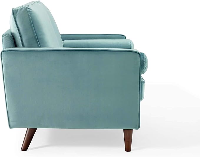 Modway Valour Performance Velvet Loveseat, Mint Valour Performance Velvet Loveseat