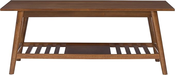 Linon Mid Century Walnut Melissa Coffee Table