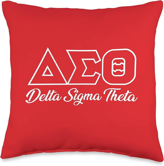 Delta Sigma Theta Sorority Paraphernalia, Delta 1913 HBCU Throw Pillow