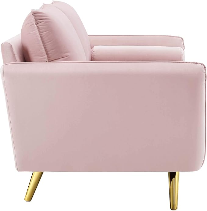 Modway Revive Performance Velvet Sofa, Pink