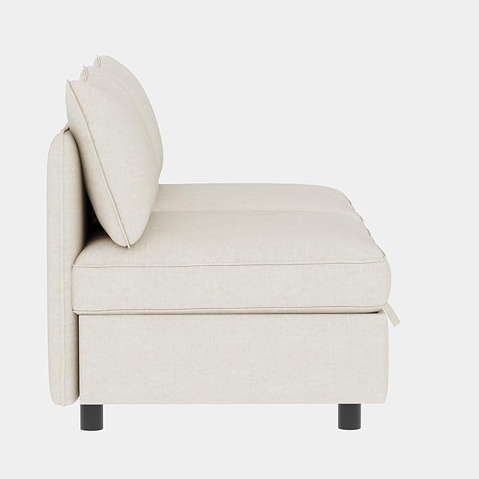 Oversized Modular Storage Sectional Sofa Customizable Seating Group Sofa&Couch Convertible Sleeper Sofabed with Movable Ottomans and Seat, U-Shaped Chenille Upholstered Sofa Couch for Living Room
