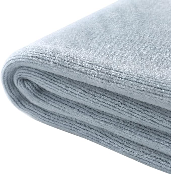 Homiest Decorative Knitted Throw Blanket with Fringe Soft & Cozy Tassel Blanket for Couch Sofa Bed (Pale Blue,50x60)