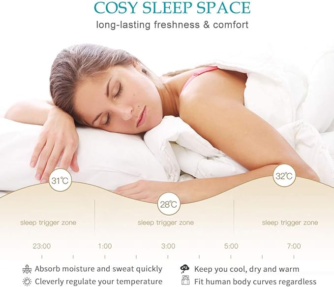 100% Cotton Cover Down Alternative Comforter Twin - Ultra-Soft Skin-Friendly Breathable Fluffy Microfiber Duvet, All Season Bed Comforter Duvet Insert (68x90, White)