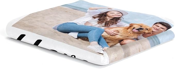 inkArts Personalized Photo Blankets, Customized Blankets with Pictures, Fleece Throw Blanket, 30x40 inches, Lightweight, Durable, Machine Wash, Unisex, Christmas Theme