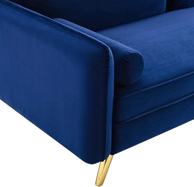 Modway Revive Performance Velvet Sofa, Navy