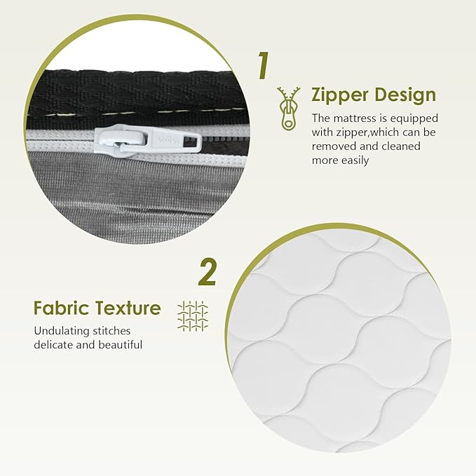 PayLessHere | 8 Inch Twin Mattress | Medium Firm Hybrid Mattress | White | with High-Density Foam and Breathable Cover | Pocket Spring Design, Pressure Relief | Bed in a Box, CertiPUR-US Certified
