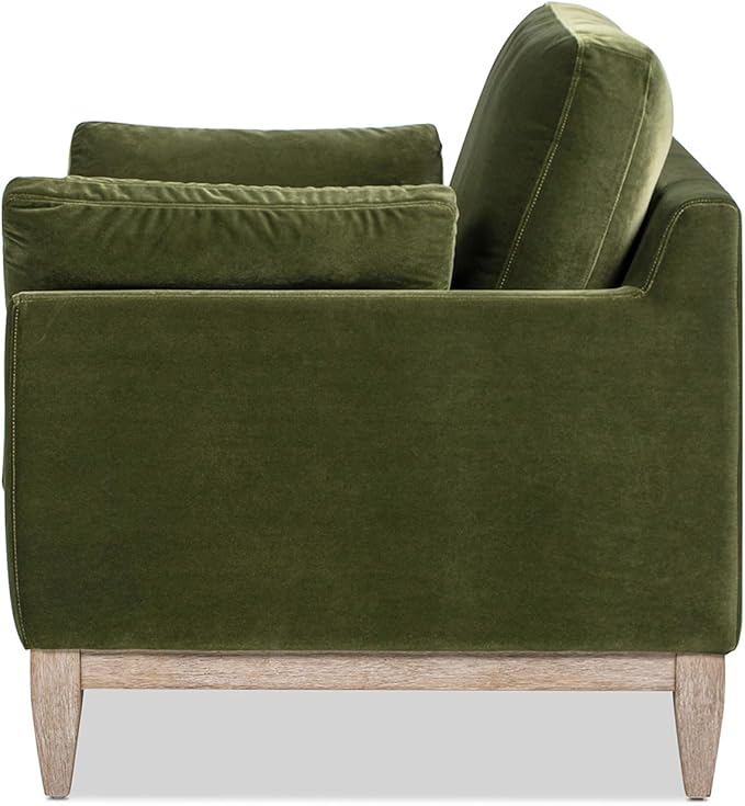 Jennifer Taylor Home Pasadena 36" Wide Modern Farmhouse Accent Arm Chair, Olive Green