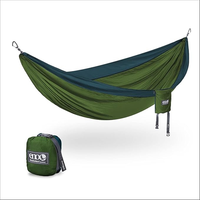 ENO, Eagles Nest Outfitters DoubleNest Lightweight Camping Hammock, 1 to 2 Person, Special Edition Colors, ATC by EaglesNestOutfitters