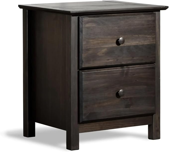 Grain Wood Furniture Shaker Solid Wood 5 Piece Bedroom Set in Expresso, Queen Bed