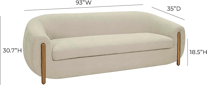 Tov Furniture Lina Grey Textured Linen Sofa by Inspire Me! Home Décor