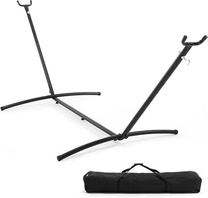 DUMOS Hammock Stand Only, Heavy Duty Hammock Stands for Double 2 Person, Portable Steel Stand for Outside Garden Backyard Patio Pool Beach with Carrying Case by DumosLifestyle