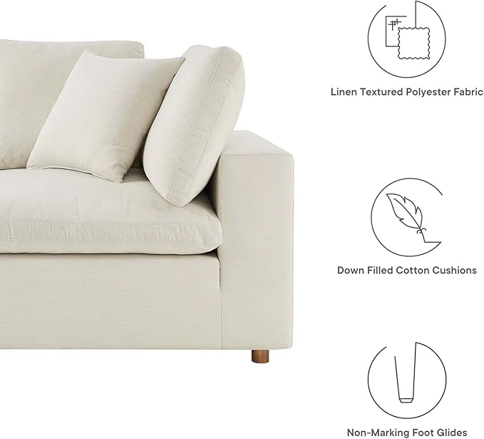Modway Commix Down-Filled Overstuffed Upholstered Loveseat