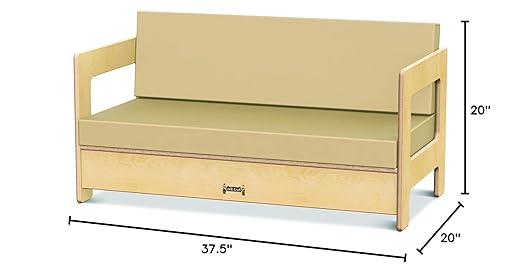 Jonti-Craft 3782JC Living Room Couch, Wheat