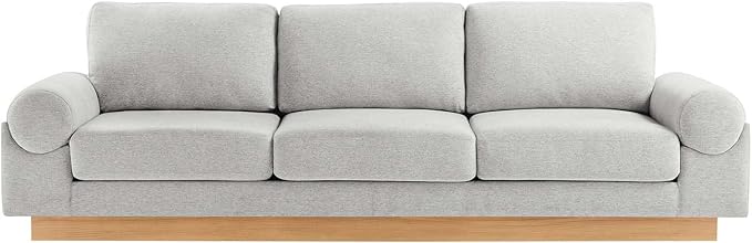 Modway EEI-6401-LGR Oasis Upholstered Fabric Sofa, Light Gray