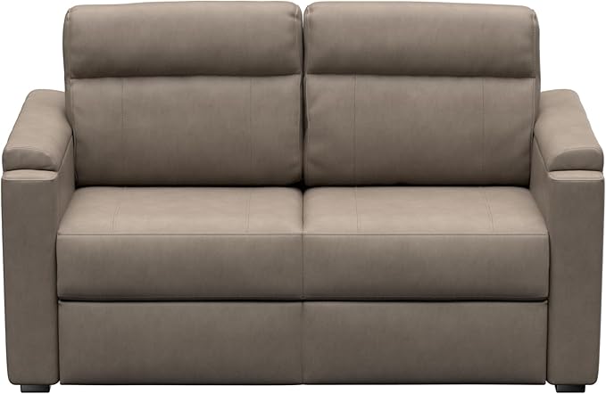 Thomas Payne Signature Heritage Series 62" Driftwood RV Clickback Sleeper Sofa with Automatic, Adjustable Fold-Out Legs, Four Reclining Positions, Easy Transition - 2024044222