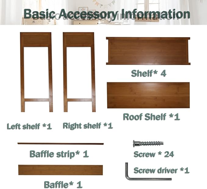 latifolia Bamboo Shoe Rack, 5-Tier Shoe Rack Organizer for Entryway, Living Room(Nature, 31.4''L) - Image 6