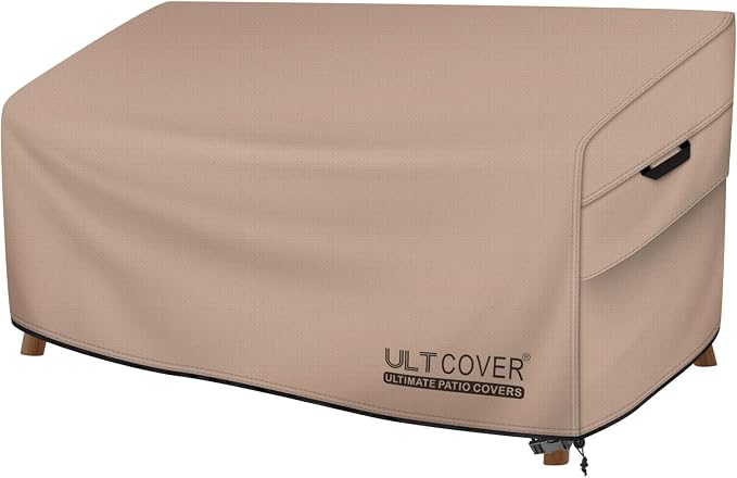 ULTCOVER Patio Furniture Sofa Cover 60W x 35D x 35H inch Waterproof Outdoor 2-Seater Loveseat Cover by ULTCOVER