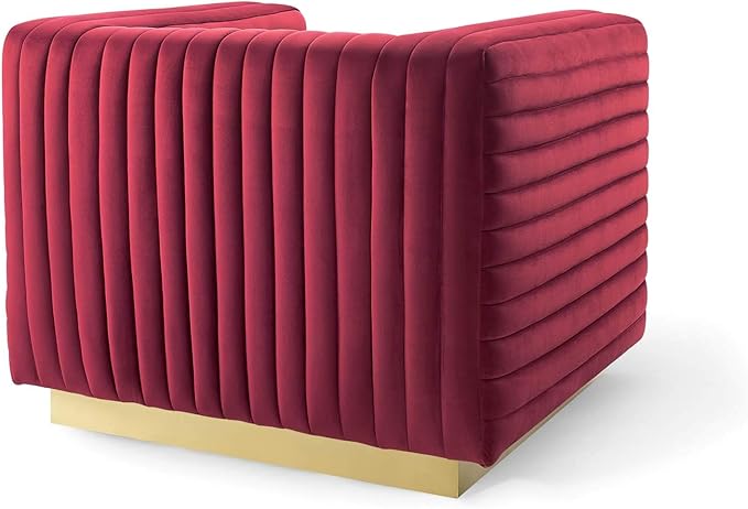 Modway Charisma chairs, Maroon