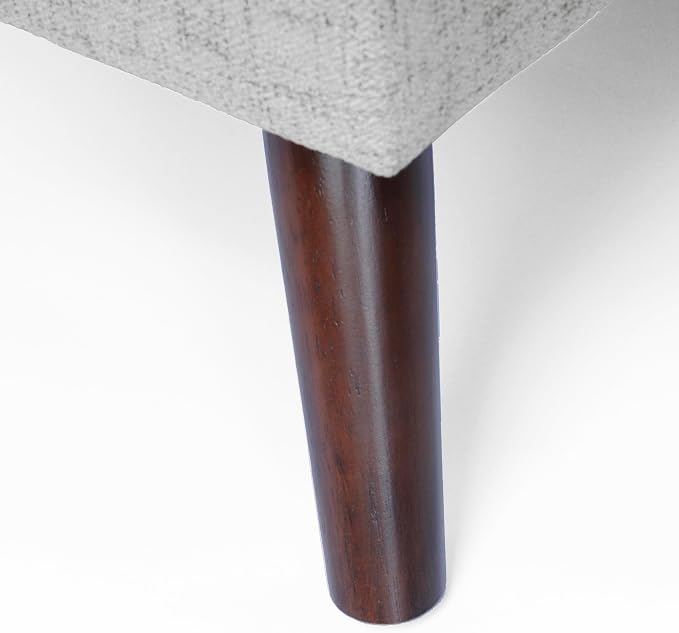 HomePop Modern Tufted Storage Bench|Homepop Home Décor|Bench with Storage for Living Room & Bedroom - Gray Woven - Image 10