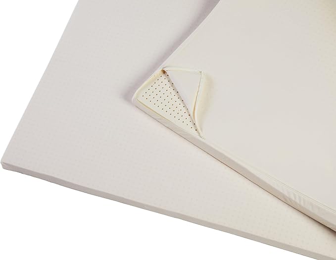 Pure Green Natural Latex Mattress Topper w/Jersey Cover - Soft - 3 Inch - Twin Size (GOTS Certified Organic)