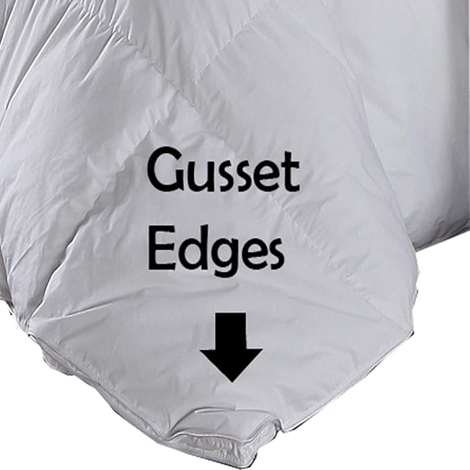 Royal Hotel Bedding 300 Thread Count Queen Size Down-Alternative Comforter, Overfilled Comforter, Duvet Insert 100% Cotton Shell - 100% Down-Alternative Fill, 750FP - 70OZ - White Solid, Queen